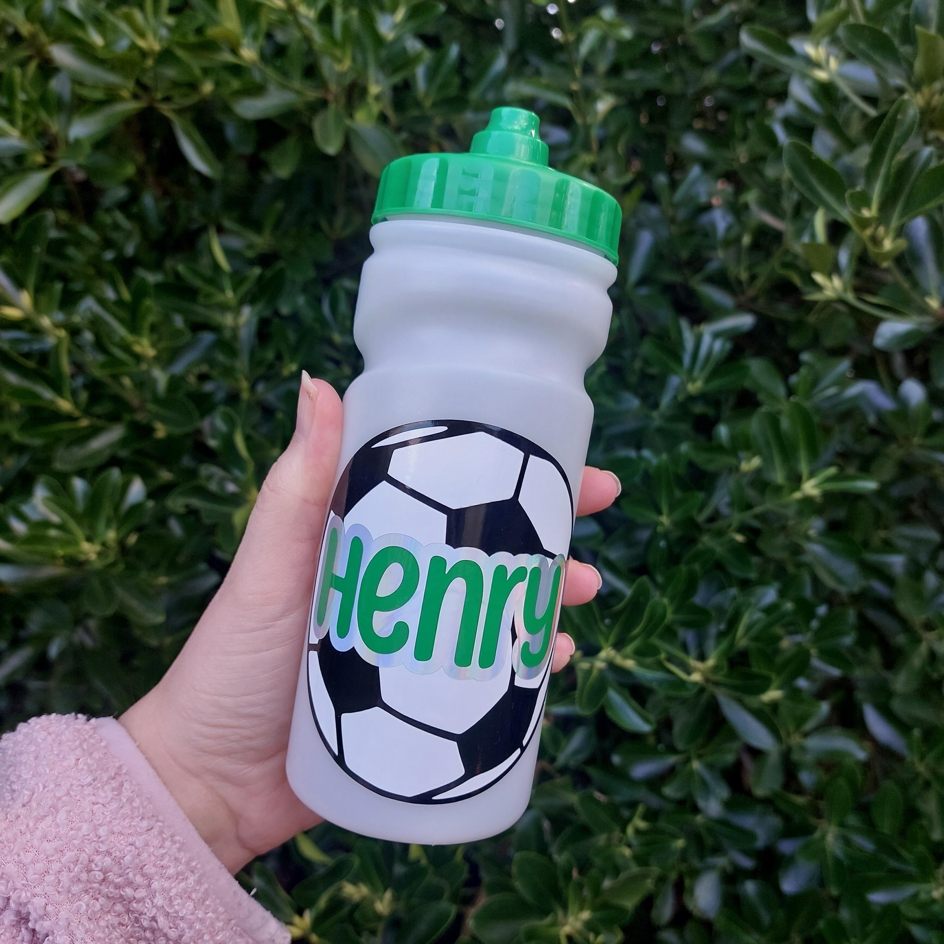 Personalized Football Water Bottle: 500ml Leak-Free Kids Bottle
