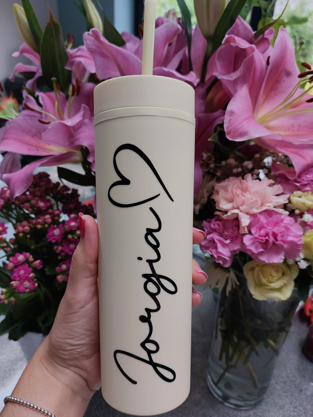 Personalised Bottle, Personalised Skinny Matte Tumbler, 16oz Skinny Tumbler, Personalised Skinny Tumbler, Personalised Tumbler, Gift For Her