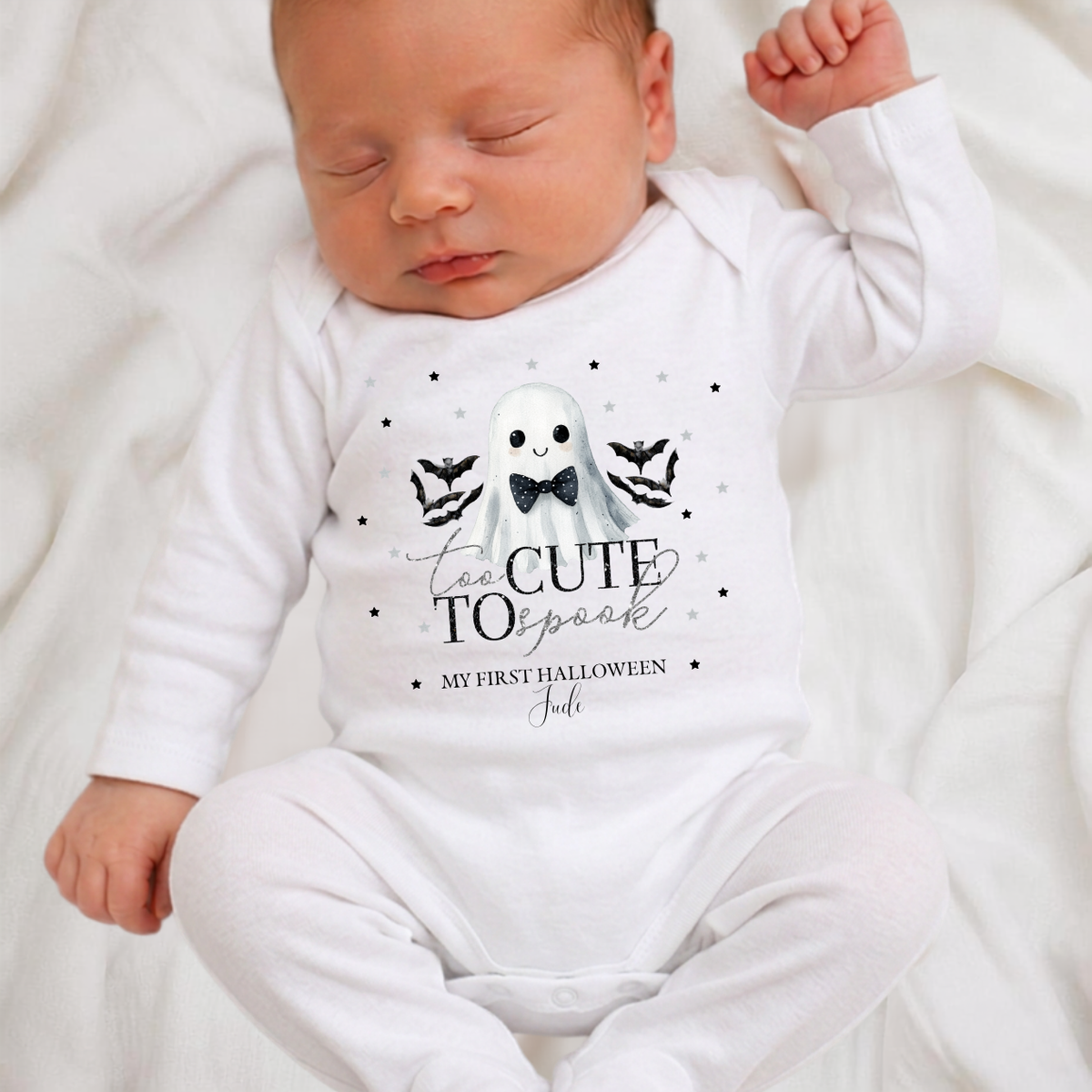 Personalised First Halloween Baby Romper – Too Cute to Spook