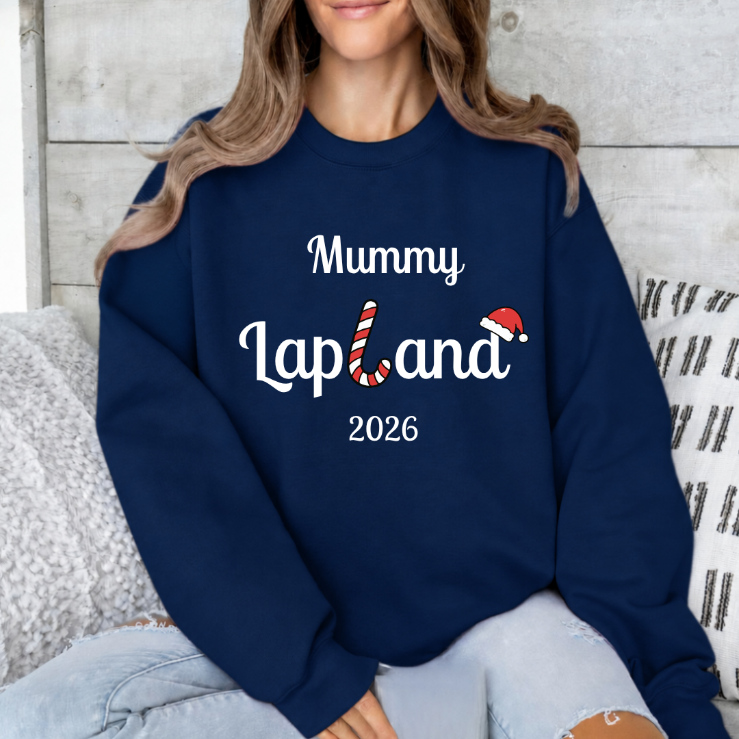 Personalised Lapland 2026 Sweatshirt – Navy or Red Family Jumpers