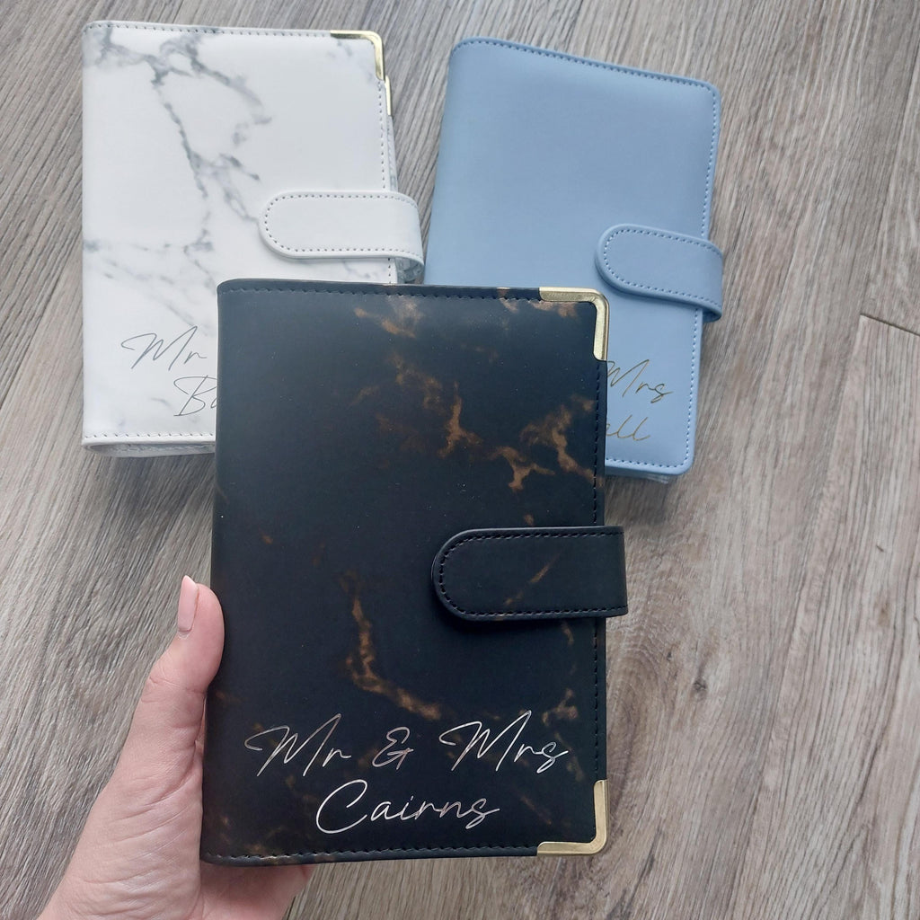 Personalised Wedding Budget Binder: Wedding Savings, A6 Planner with Cash Envelopes
