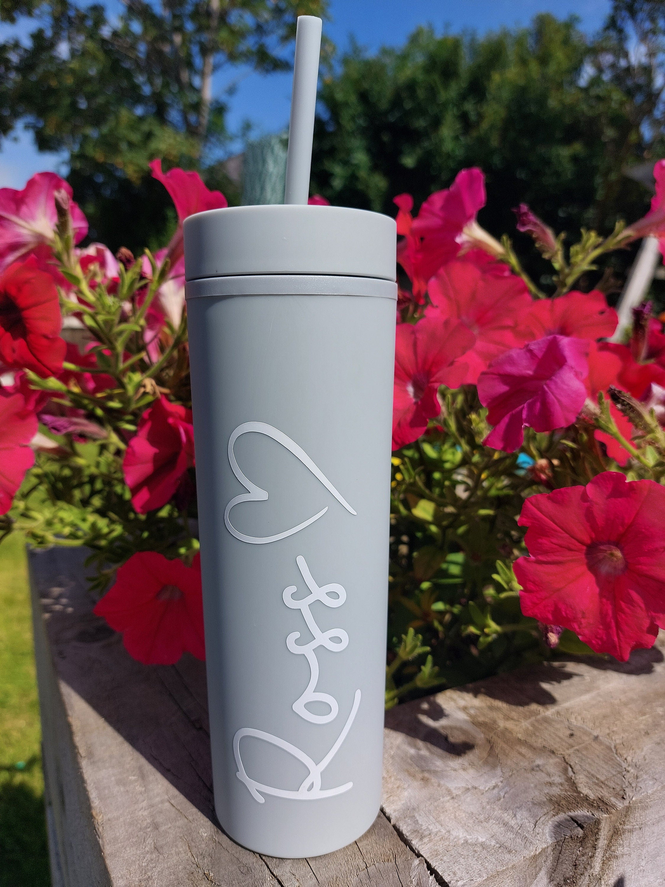Personalised Bottle, Personalised Skinny Matte Tumbler, 16oz Skinny Tumbler, Personalised Skinny Tumbler, Personalised Tumbler, Gift For Her