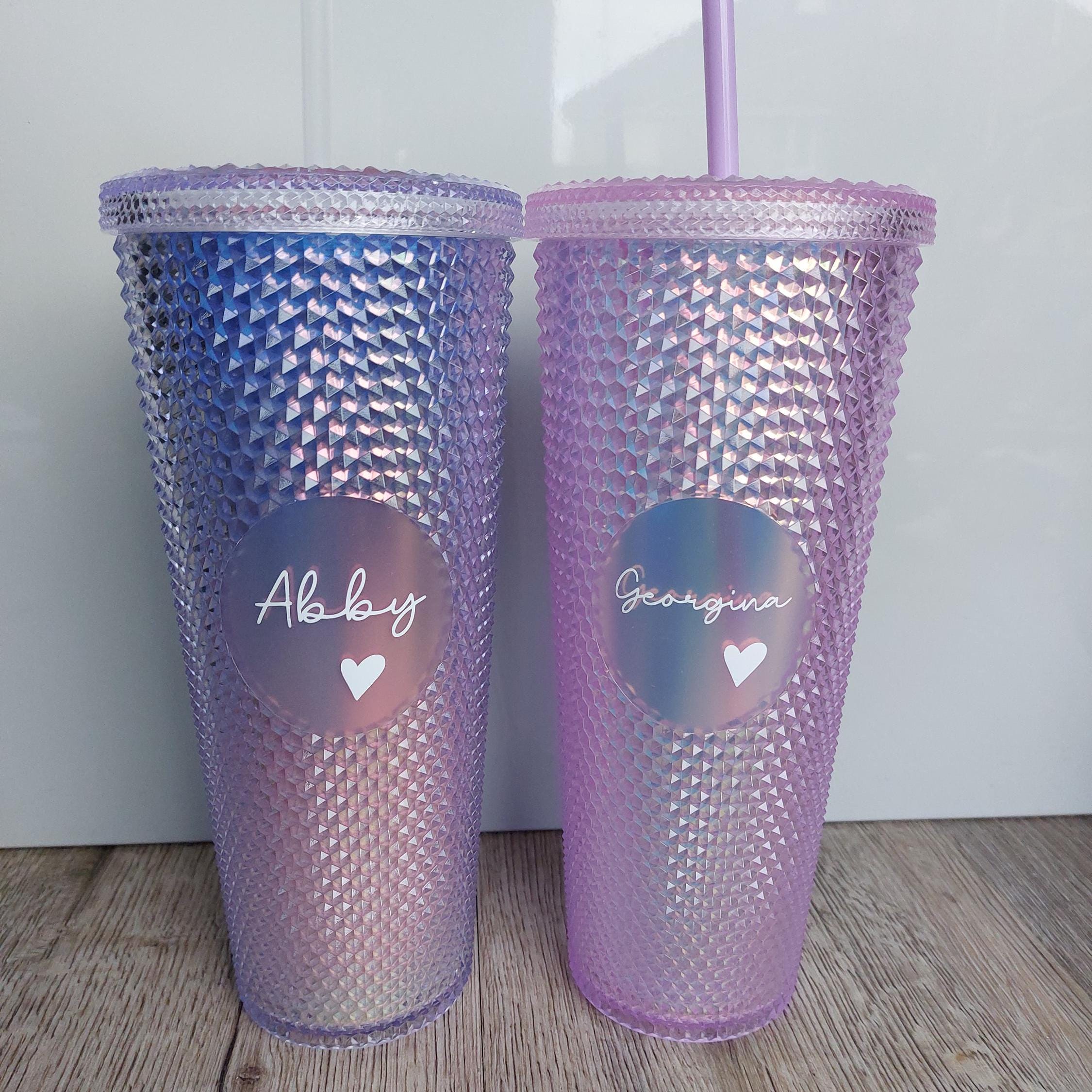 Personalized Studded Tumbler, 24oz Reusable Cup, Christmas Gift