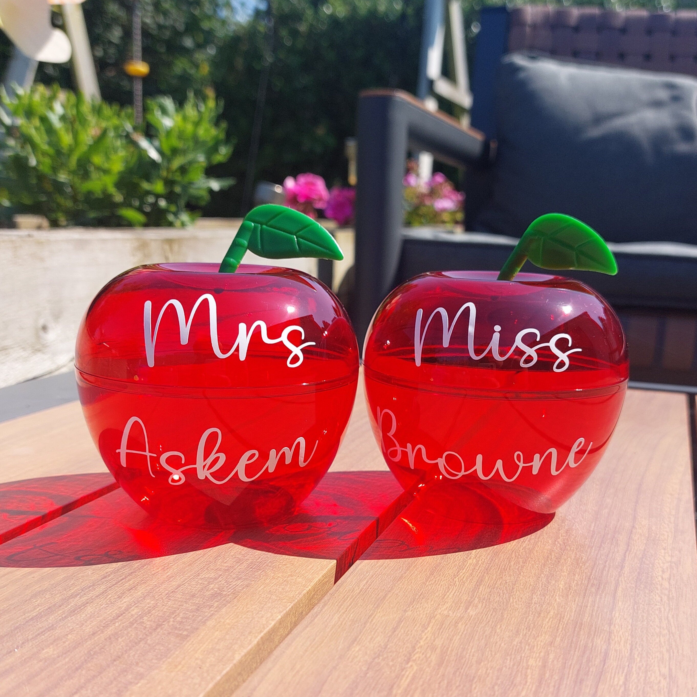 Personalised Fillable Teacher Apple: Thank You Gift