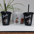 Personalised Halloween Cold Cup for Kids: Witch or Mummy Decal