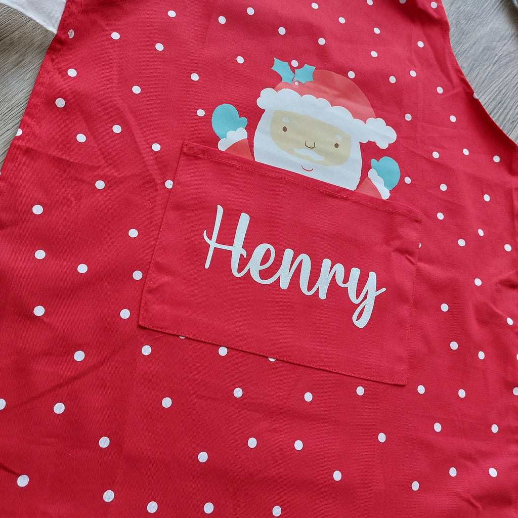 Personalised Kids Christmas Apron