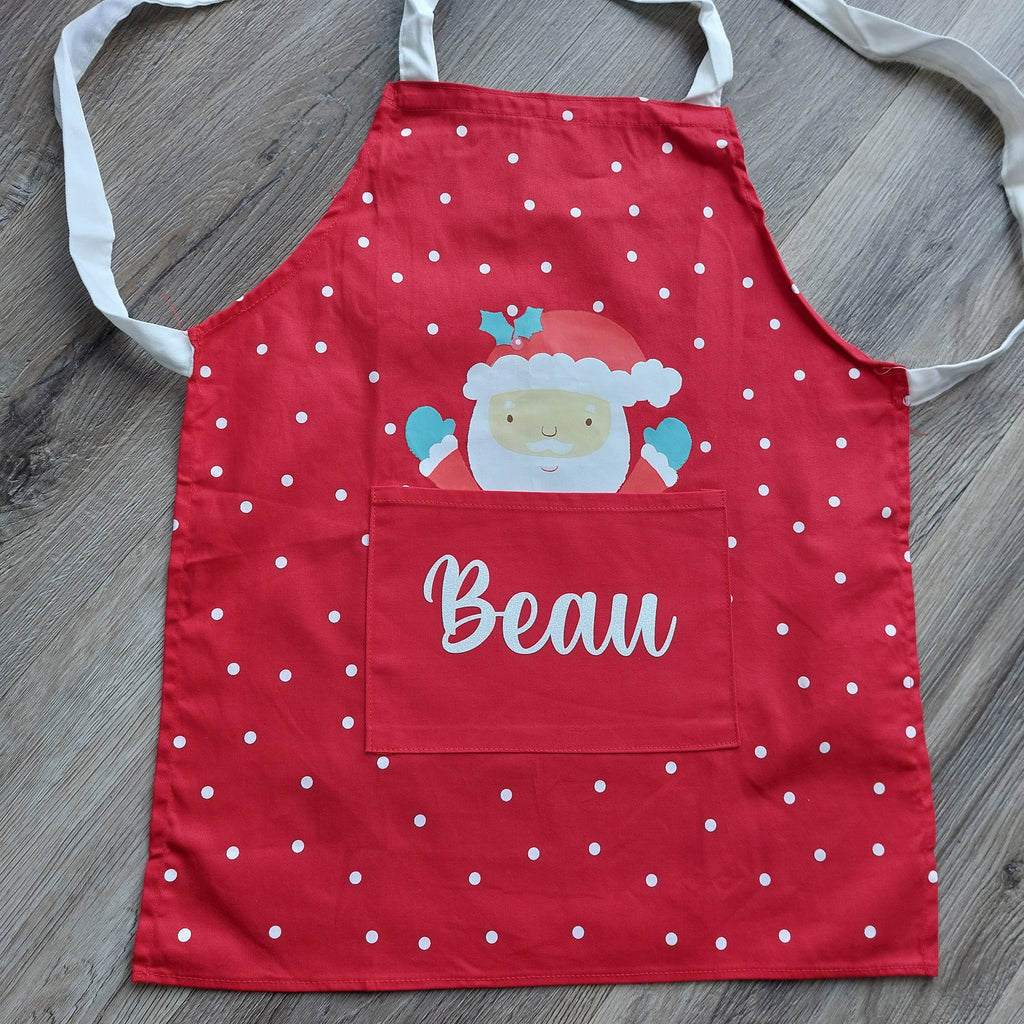 Personalised Kids Christmas Apron
