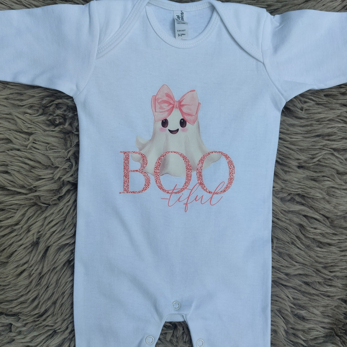 Boo-tiful cute halloween tshirt or sleepsuit