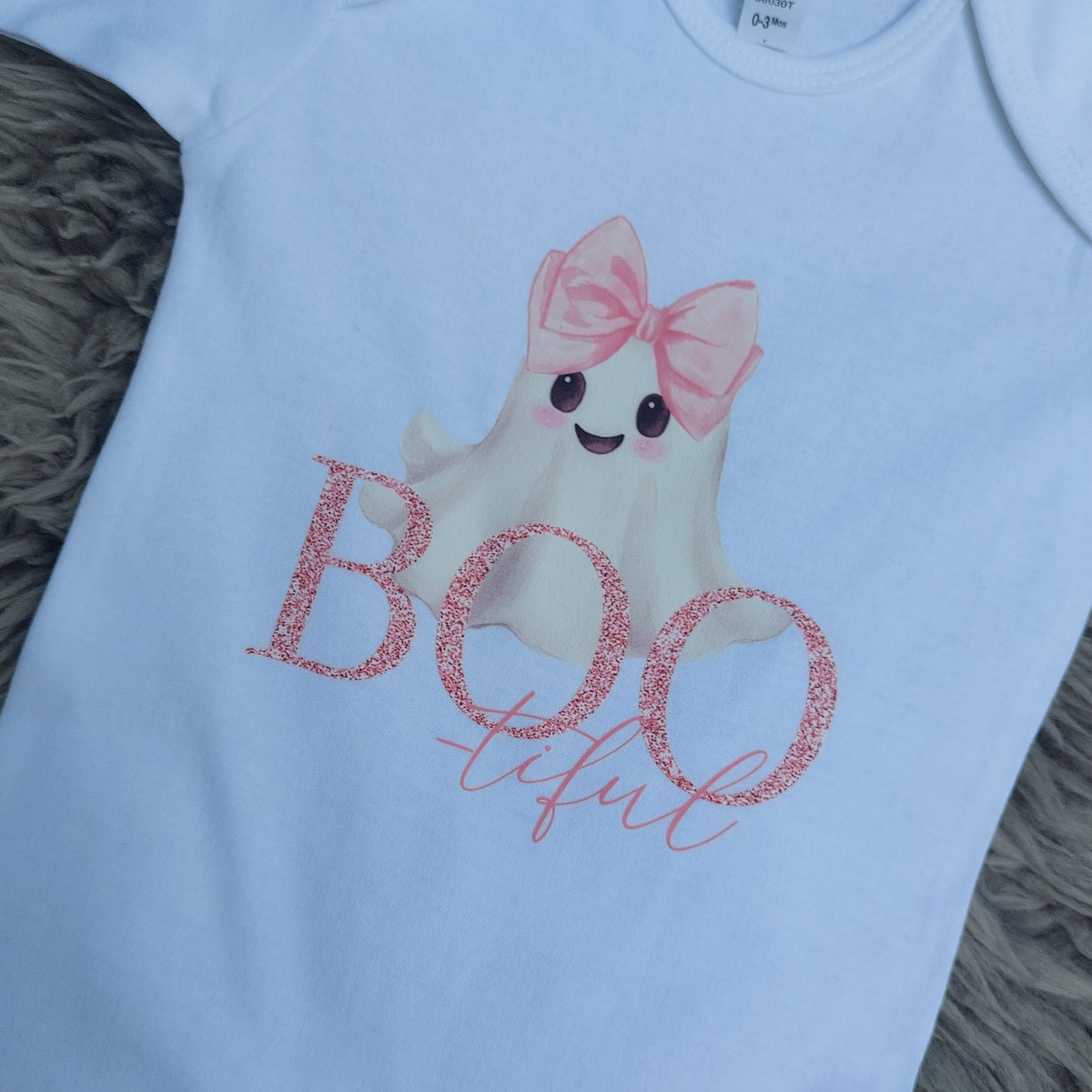 Boo-tiful cute halloween tshirt or sleepsuit