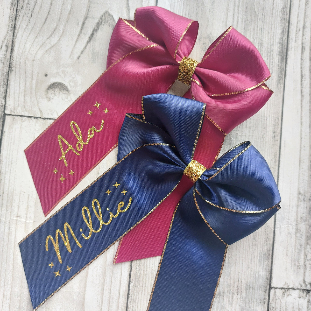 Navy or Wine red Christmas glitter accent bows, Christmas believe hair bow