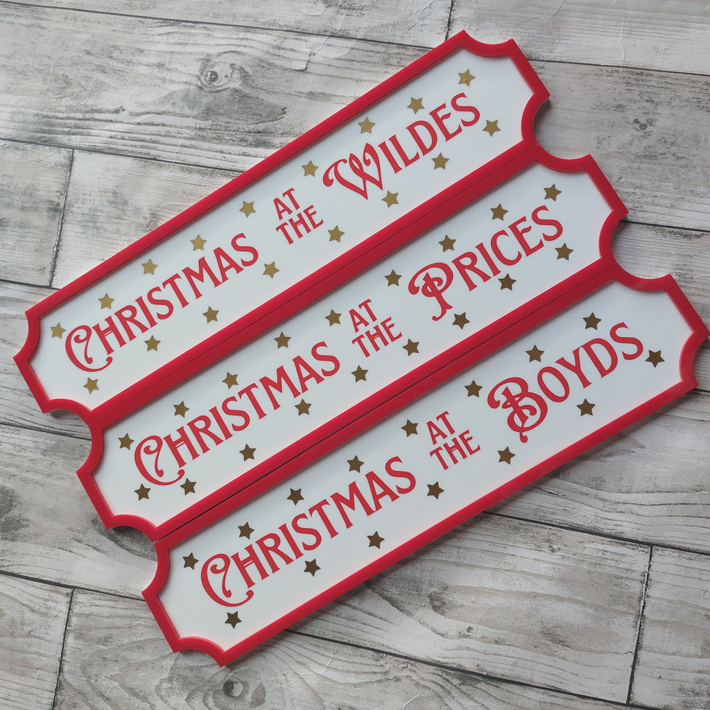 Christmas at signs