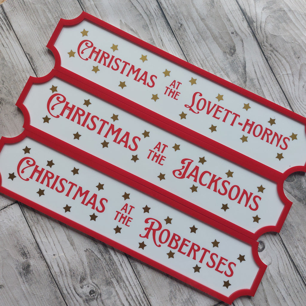 Christmas at signs