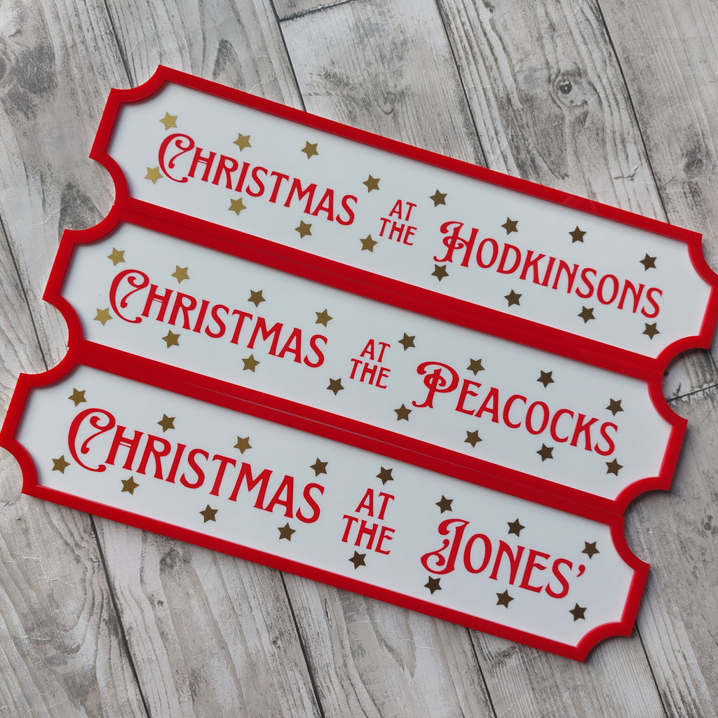 Christmas at signs