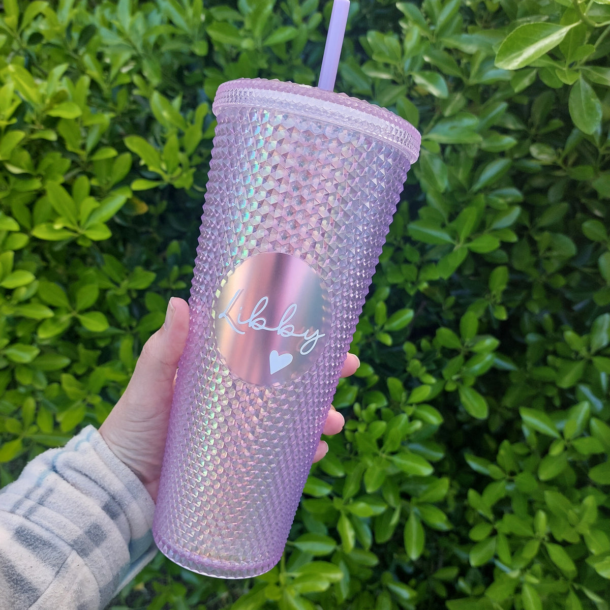 Personalised Studded Tumbler, 24oz Reusable Cup