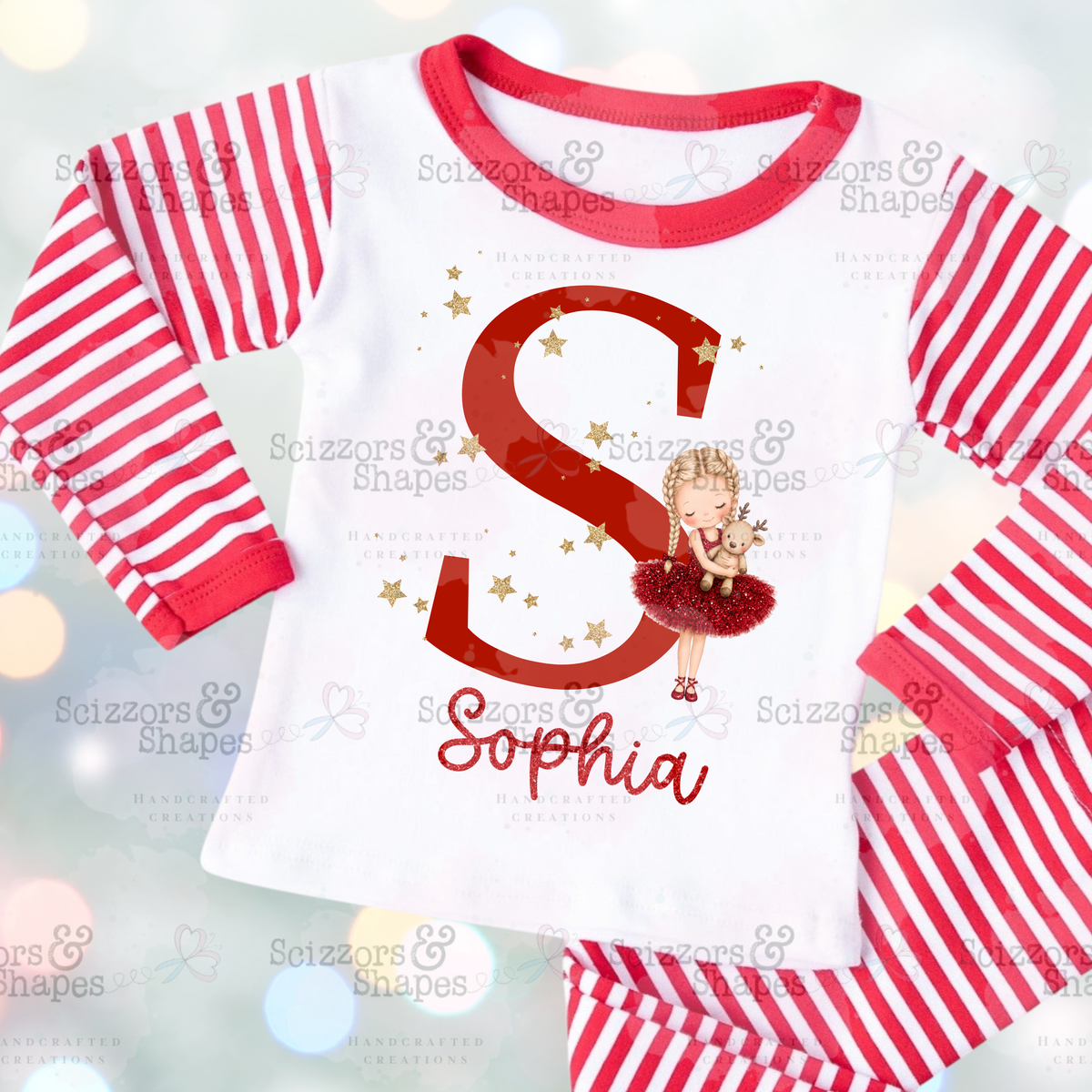 Personalised Children’s Christmas Pyjamas – Tutu Girl or Nutcracker Boy