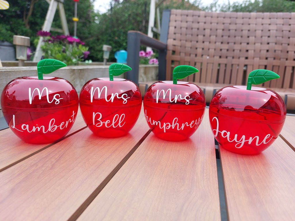 Personalised Fillable Teacher Apple: Thank You Gift
