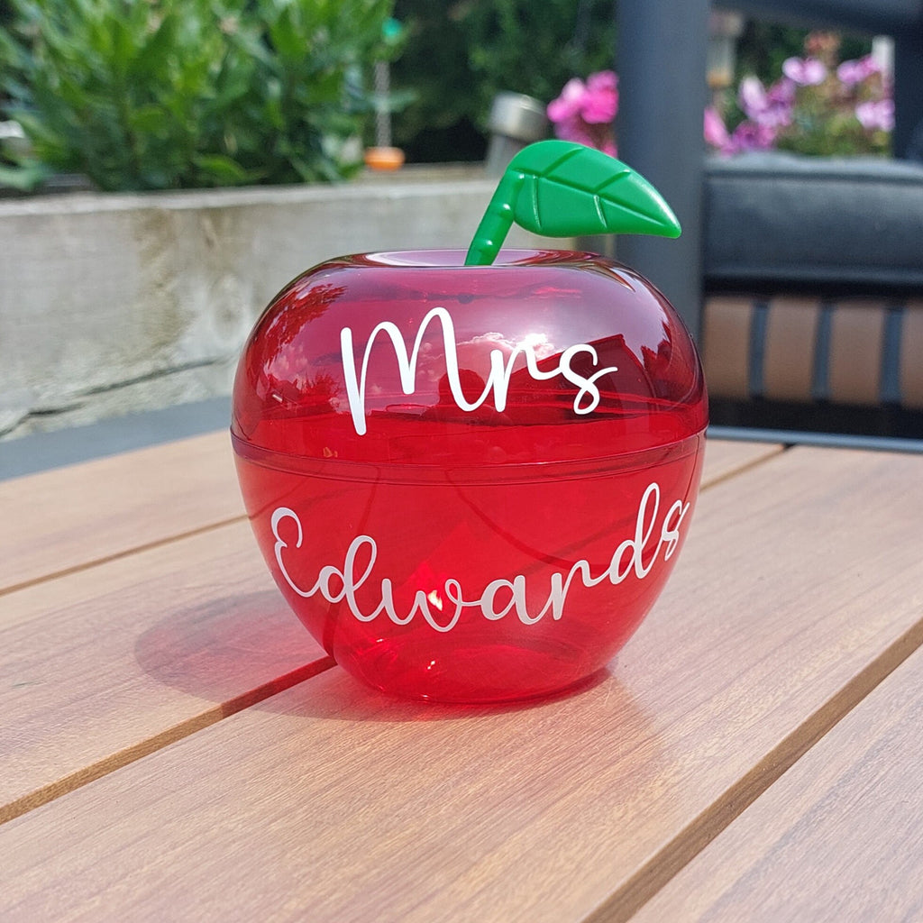 Personalised Fillable Teacher Apple: Thank You Gift
