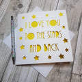 I Love You To The Stars Papercut Card, Papercut Valentines Card, Love card