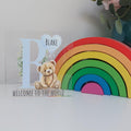 Personalised Baby Bear Alphabet Block: New Baby Nursery Decor