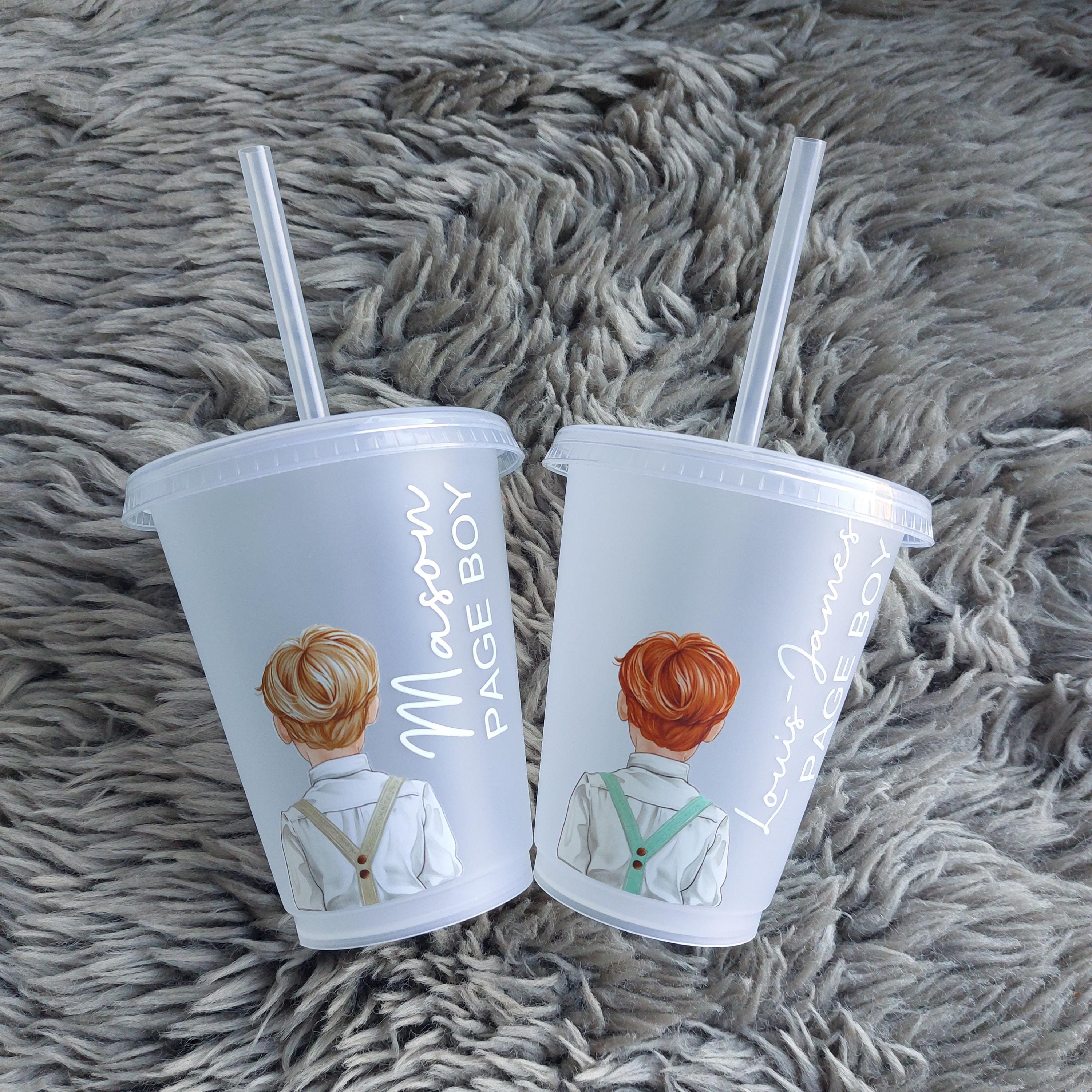 Personalised Page Boy Cold Cup: Wedding Favour Keepsake