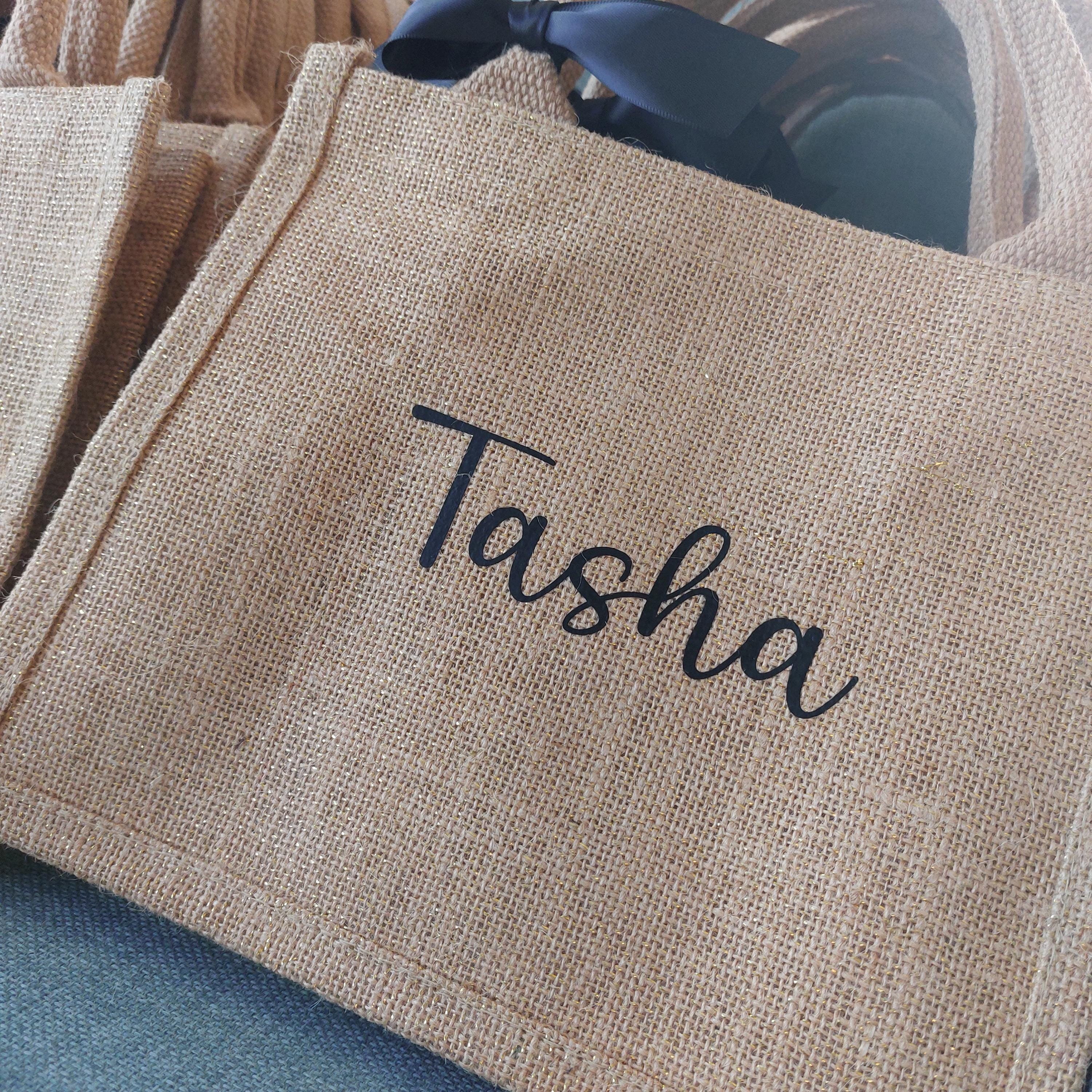 Personalised Bridesmaid Jute Bag, Hen Party Gift, Bridesmaid Gift Bag