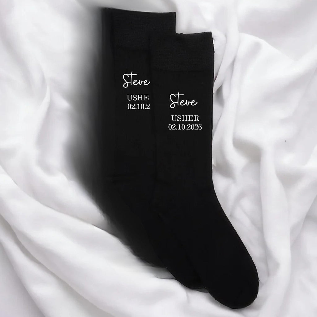 Personalised Wedding Socks, Gift For The Groom, Groomsman Gifts, Best Man, Usher
