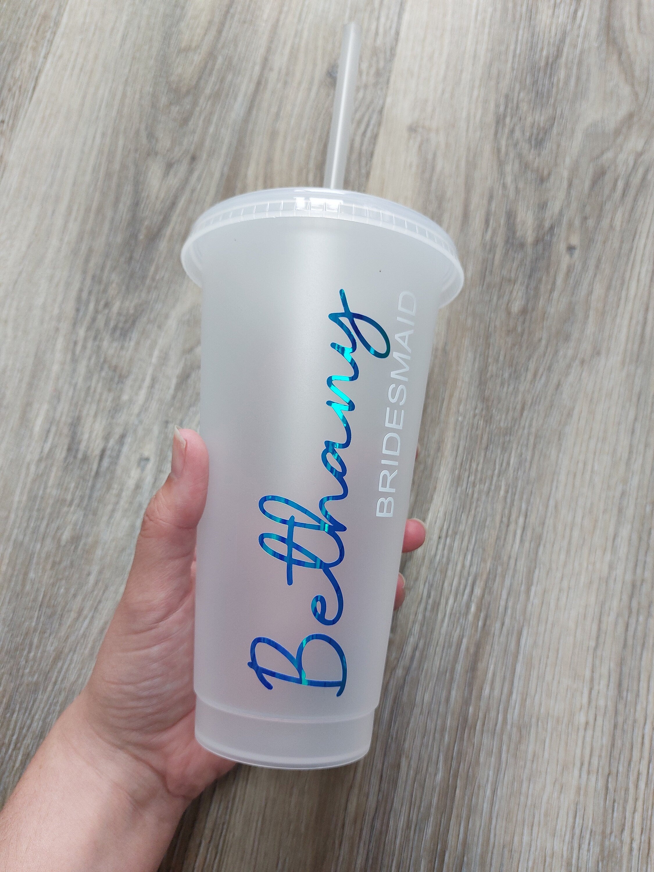 Personalised Bridal Party Cold Cup: Bridesmaid Hen Party Favour