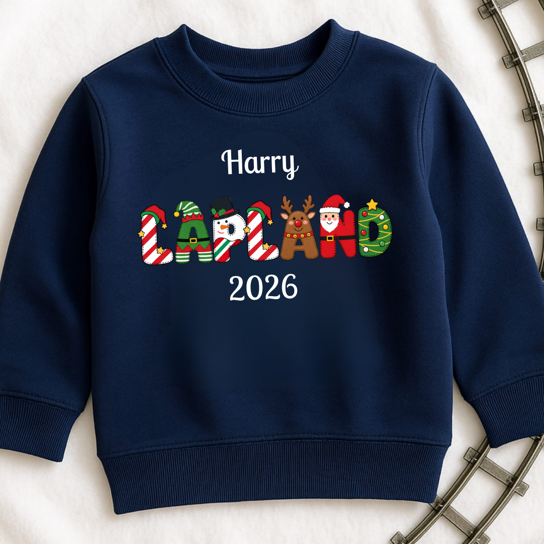 Personalised Lapland 2026 Sweatshirt – Character Design