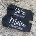 Sole Mates Personalised Socks, Wedding Socks, Groom Gift, 2nd Wedding Anniversary Gift