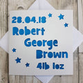 Personalised New Baby Card: Handmade Congratulations Card