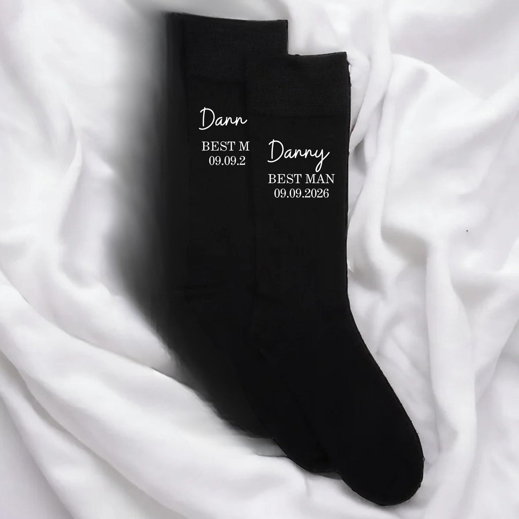 Personalised Wedding Socks, Gift For The Groom, Groomsman Gifts, Best Man, Usher
