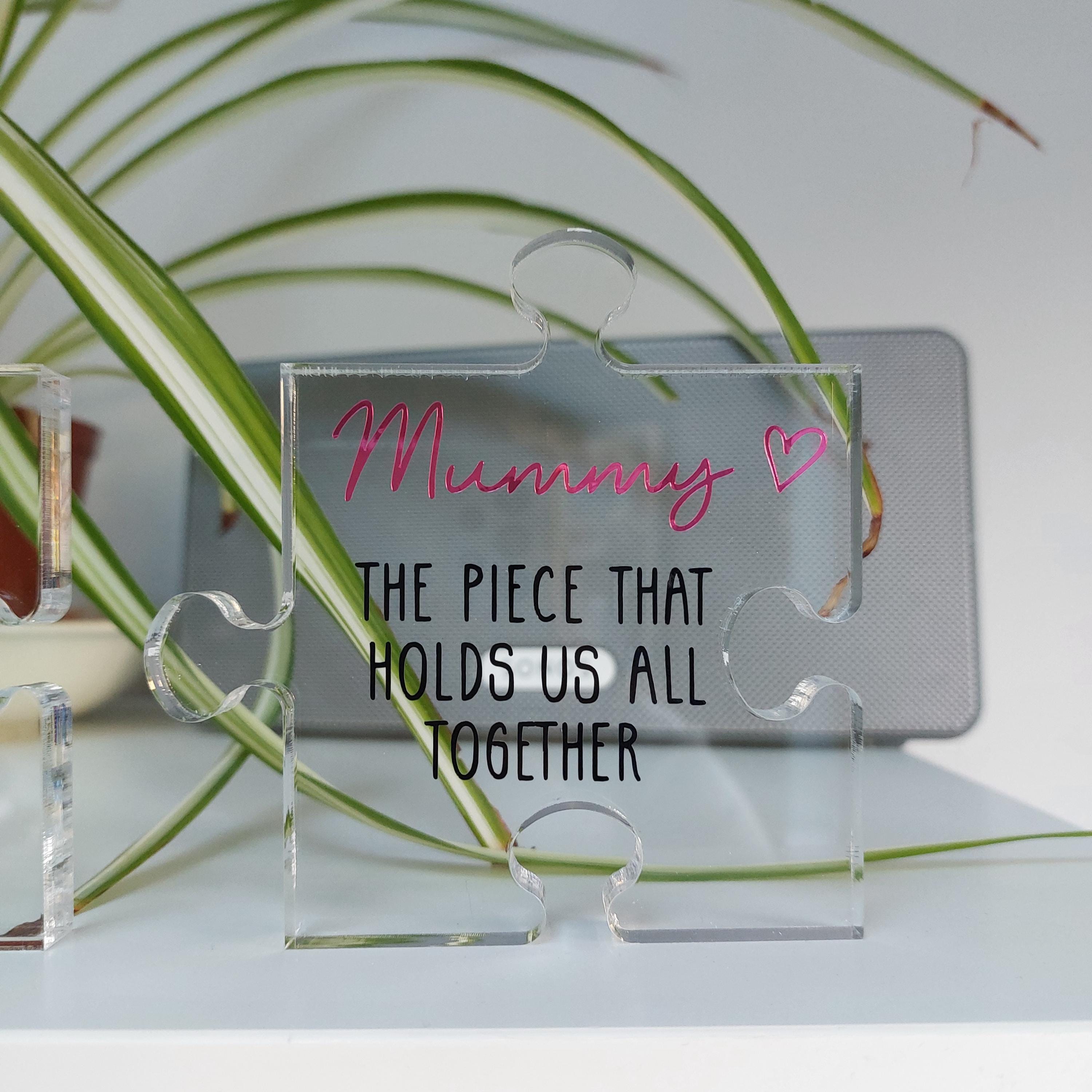 Acrylic Jigsaw Piece, Mother's Day Gift, Mum Keepsake