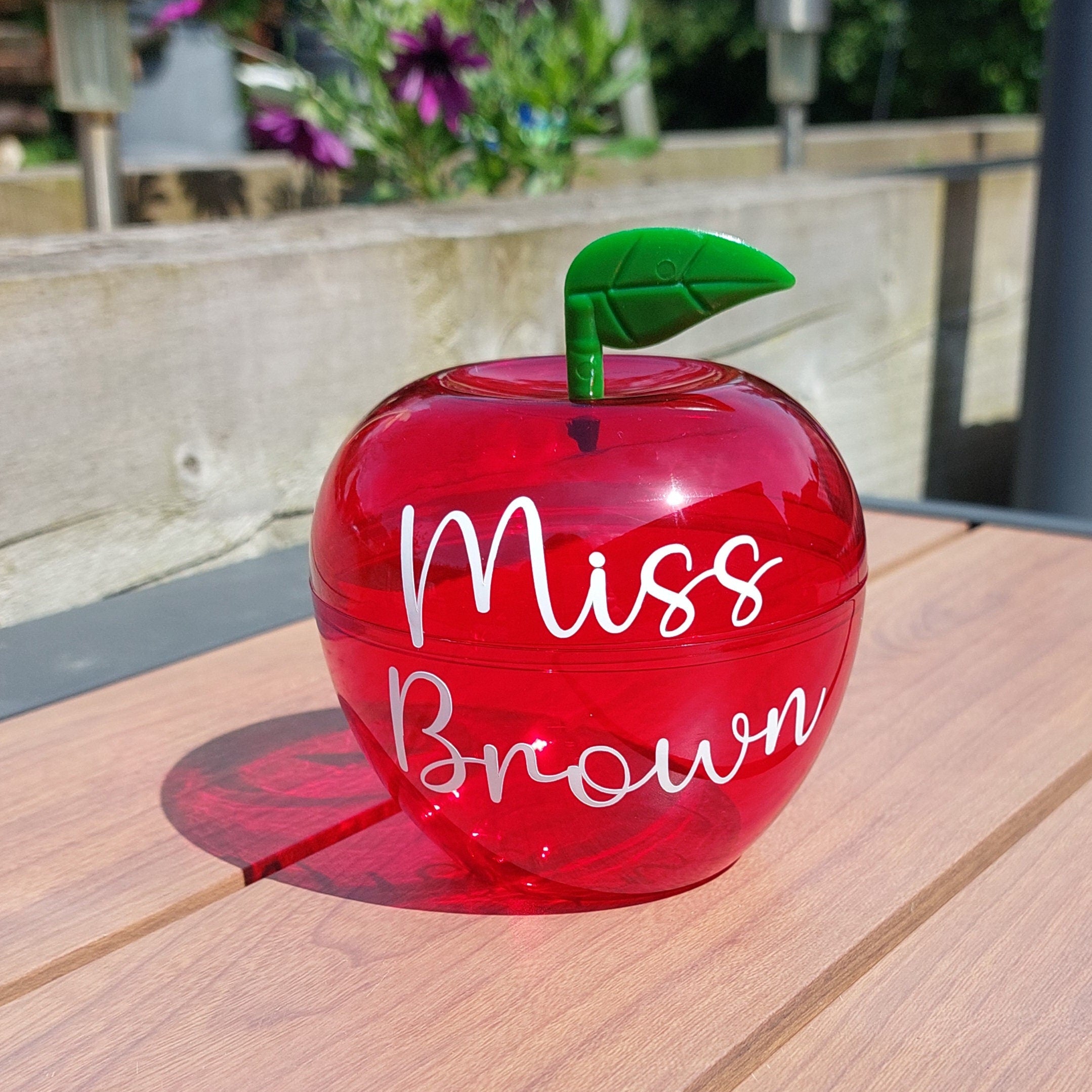 Personalised Fillable Teacher Apple: Thank You Gift
