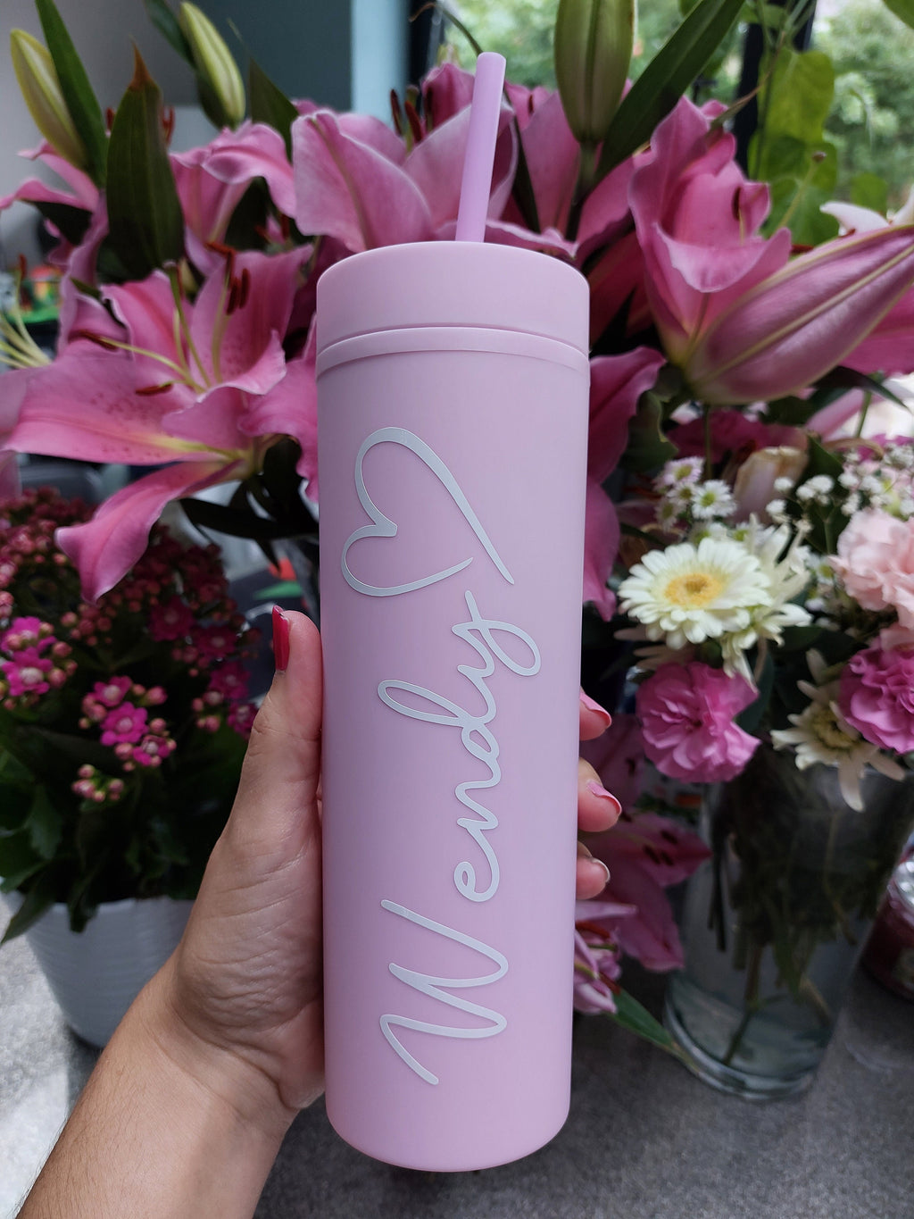 Personalised Bottle, Personalised Skinny Matte Tumbler, 16oz Skinny Tumbler, Personalised Skinny Tumbler, Personalised Tumbler, Gift For Her