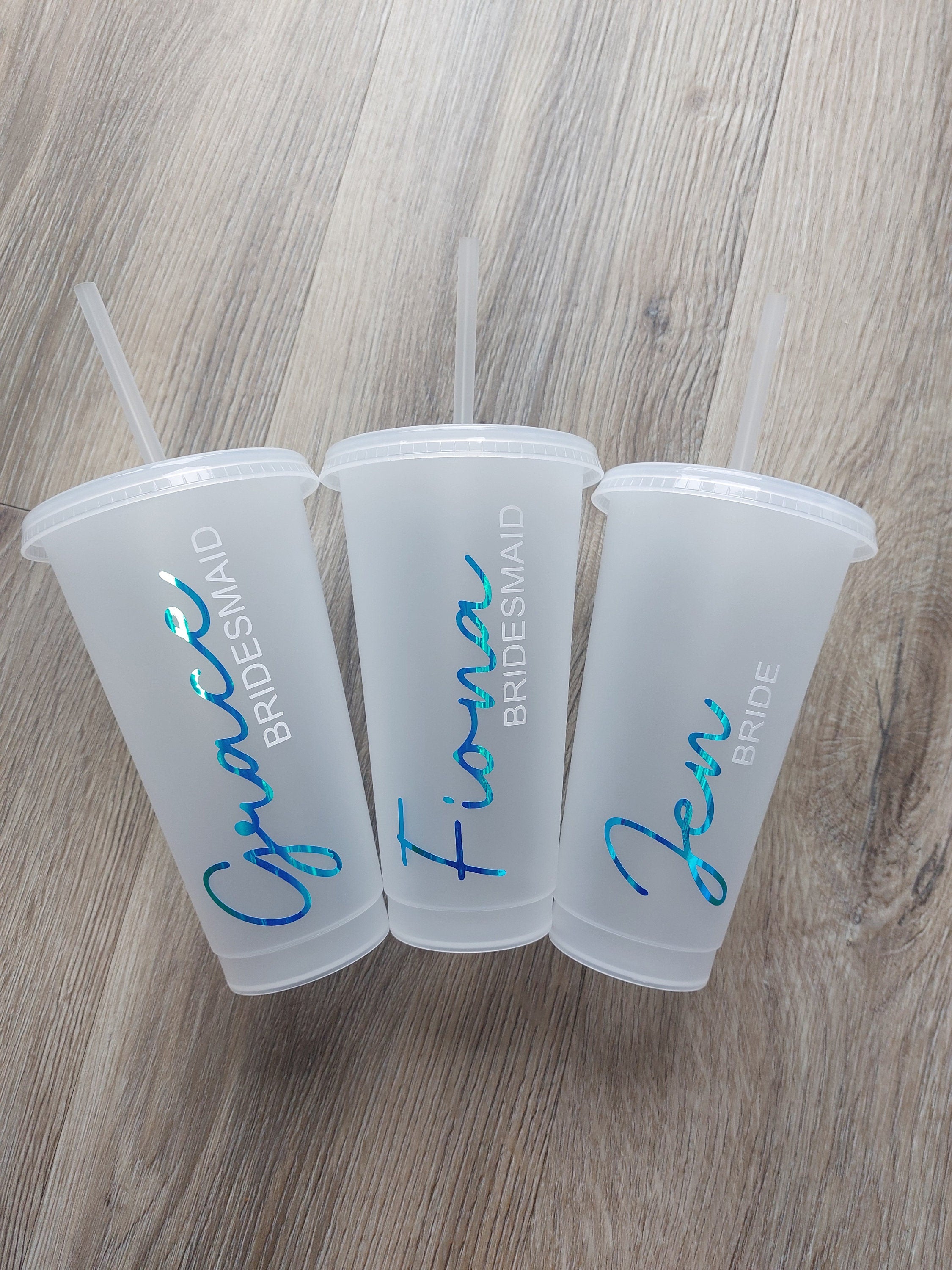 Personalised Bridal Party Cold Cup: Bridesmaid Hen Party Favour