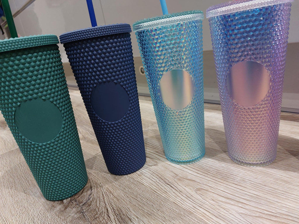 Personalized Studded Tumbler, 24oz Reusable Cup, Christmas Gift