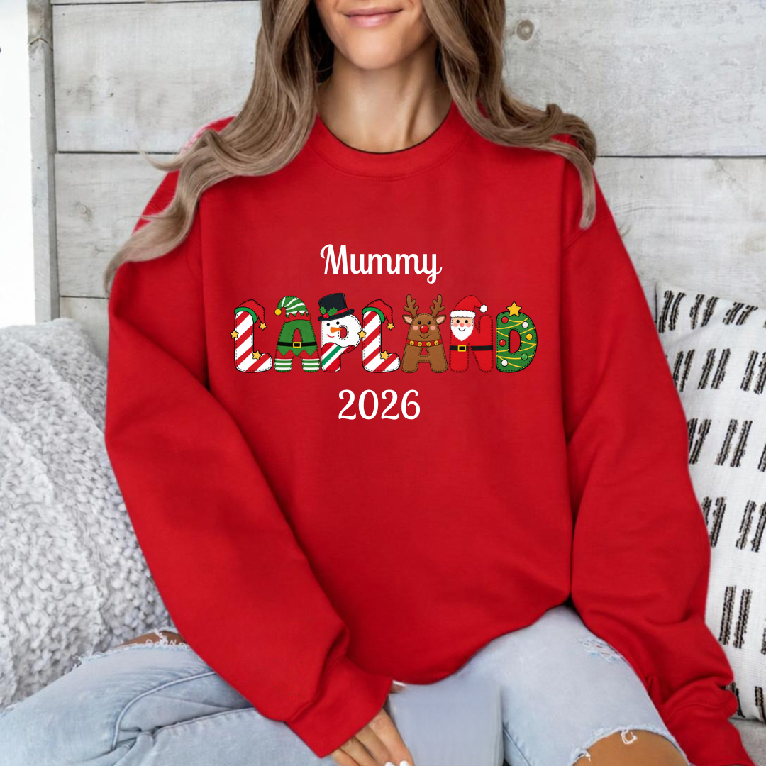 Personalised Lapland 2026 Sweatshirt – Character Design