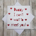 Daddy To Be Card: Papercut First Father's Day Card From Bump