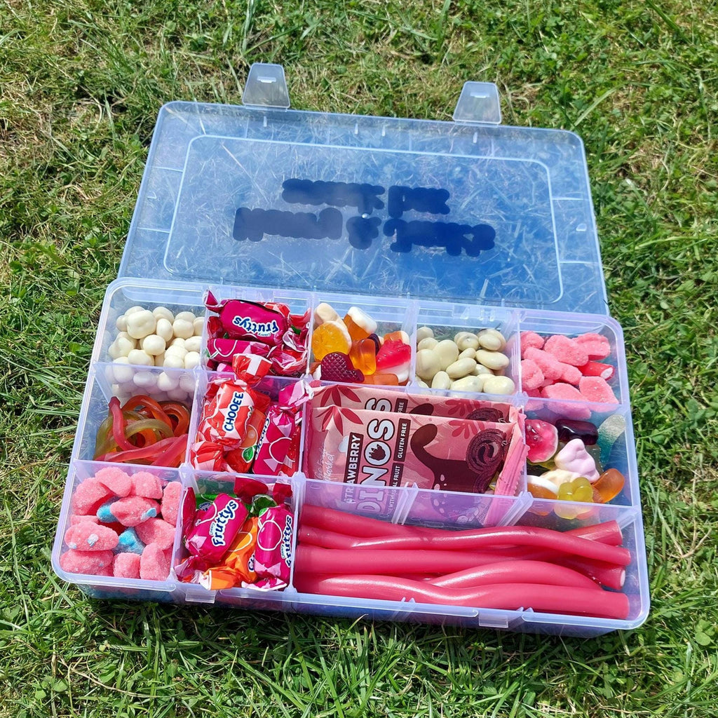 Personalised Travel Snack Box: Rainbow Writing, Removable Compartments