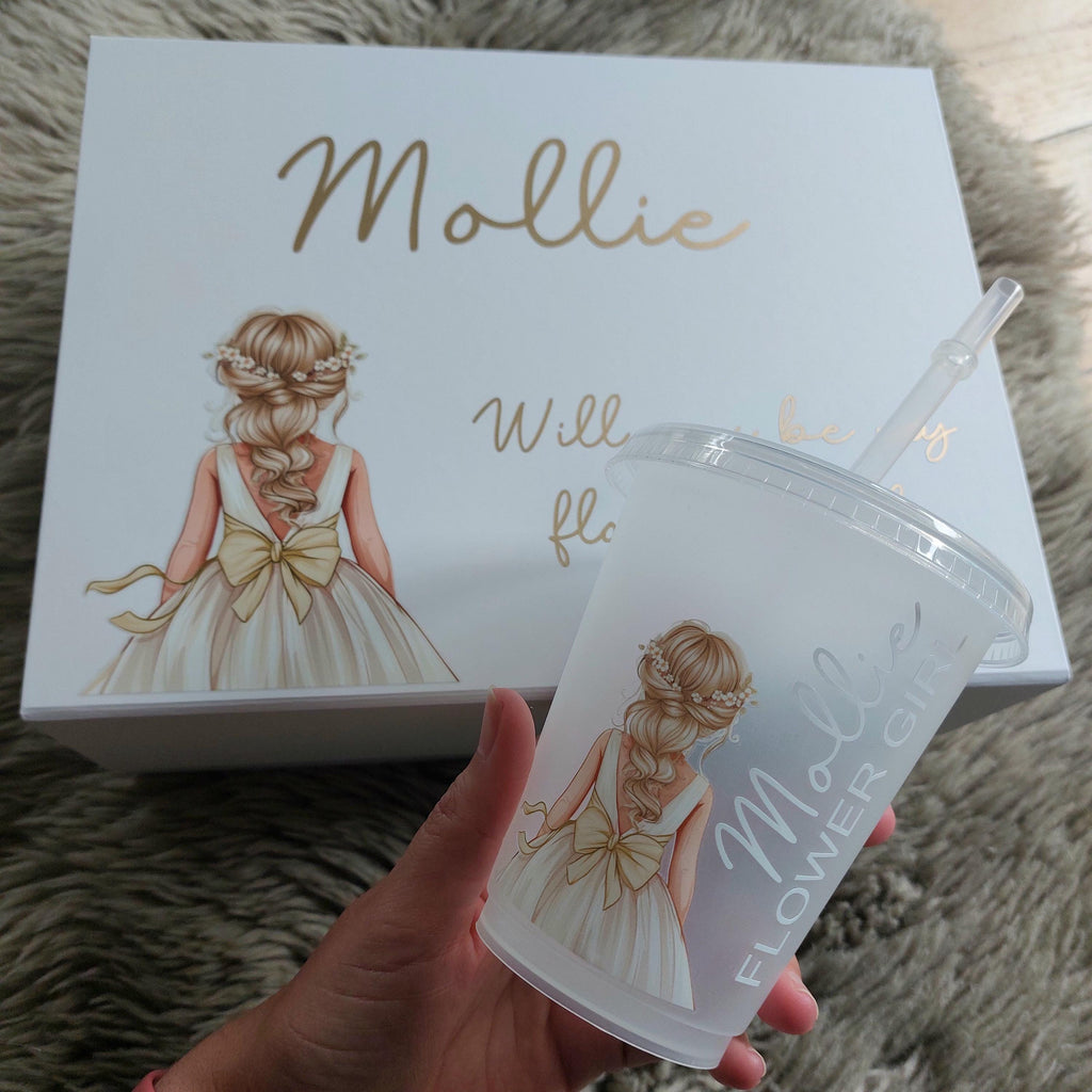 Personalised Flower Girl Proposal Gift Box, Will You Be Our Flower Girl Box