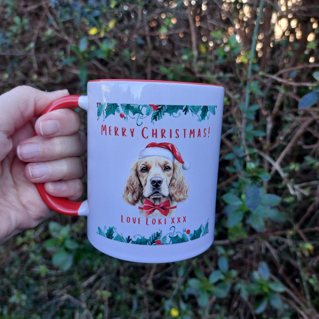Personalized Dog Christmas Mug, Merry Woofmas Gift
