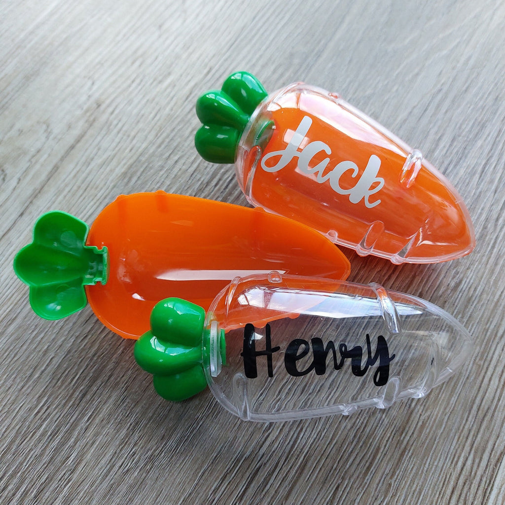 Personalised Easter Fillable Carrot, Easter Treat Gift, Egg Hunt