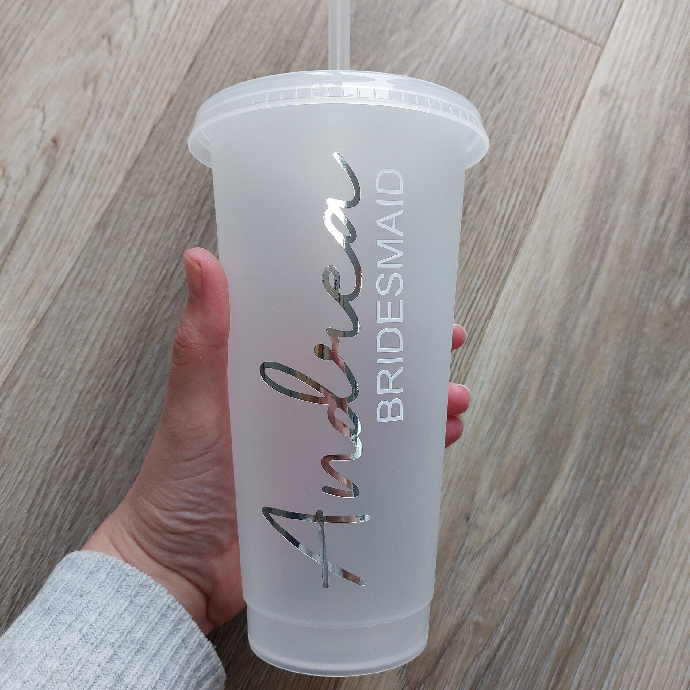 Personalised Bridal Party Cold Cup: Bridesmaid Hen Party Favour