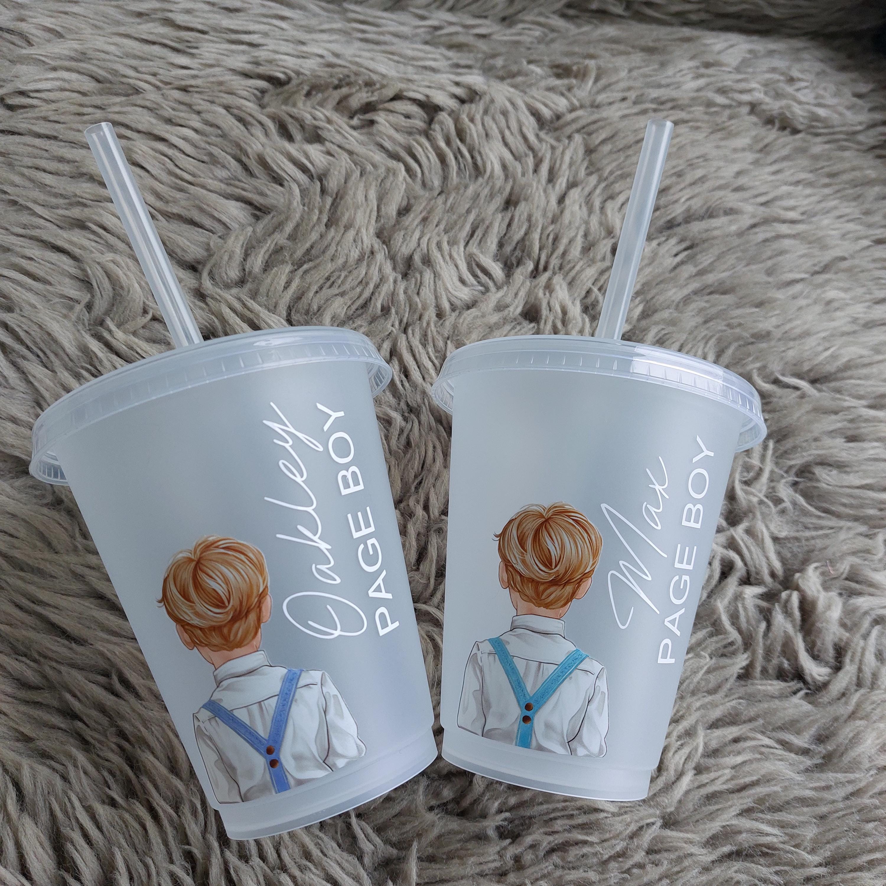 Personalised Page Boy Cold Cup: Wedding Favour Keepsake