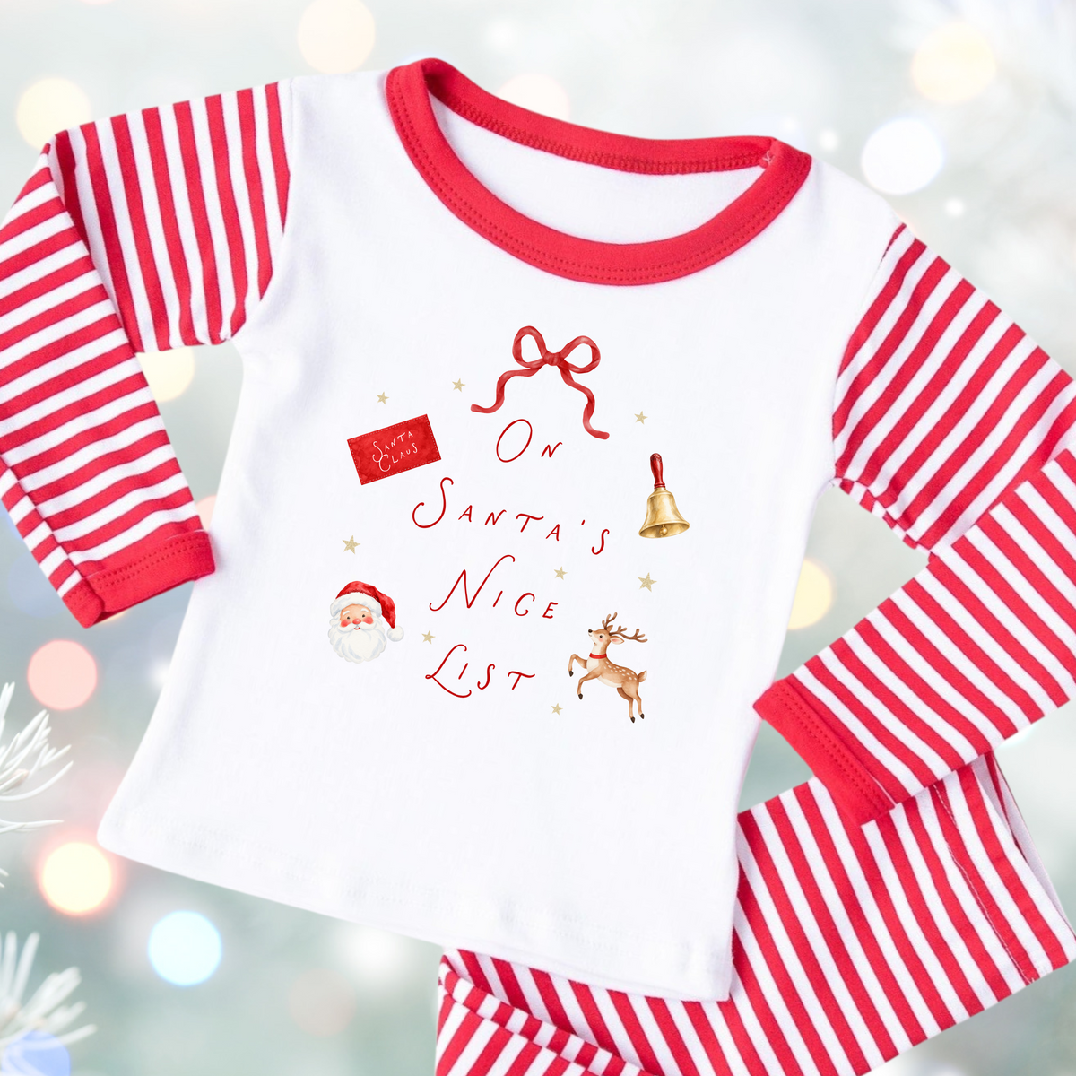 Nice List or Feral List Matching Family Christmas Pyjamas