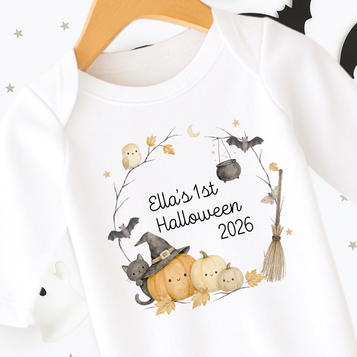 Personalised First Halloween Rompersuit