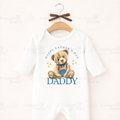 Happy Fathers Day Sleepsuit, Fathers Day Gift, Baby Fathers Day Outfit