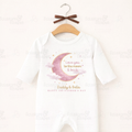 1st Fathers Day Sleepsuit, Love You To The Moon And Back, 1st Fathers Day Gift, Baby Fathers Day Outfit