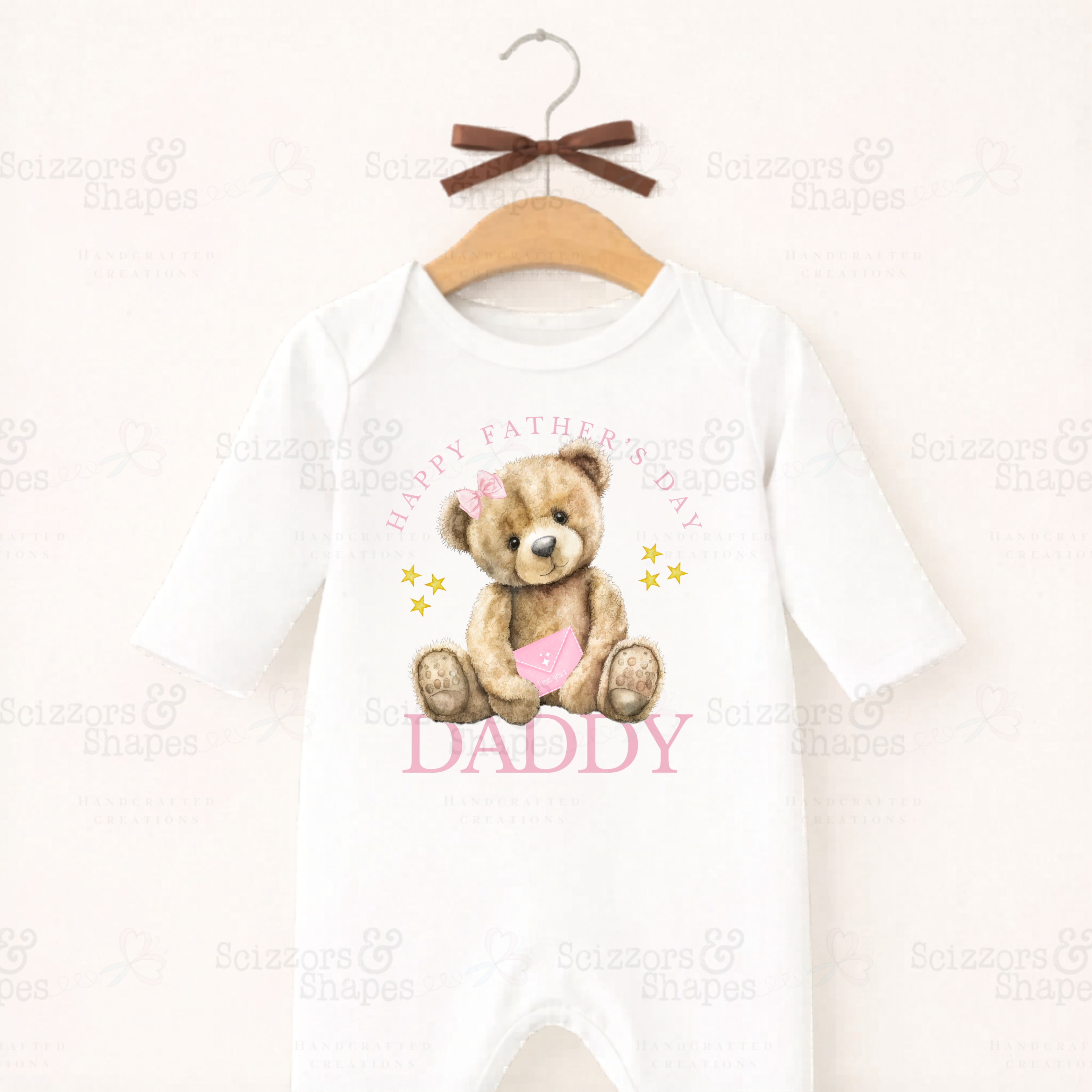 Happy Fathers Day Sleepsuit, Fathers Day Gift, Baby Fathers Day Outfit