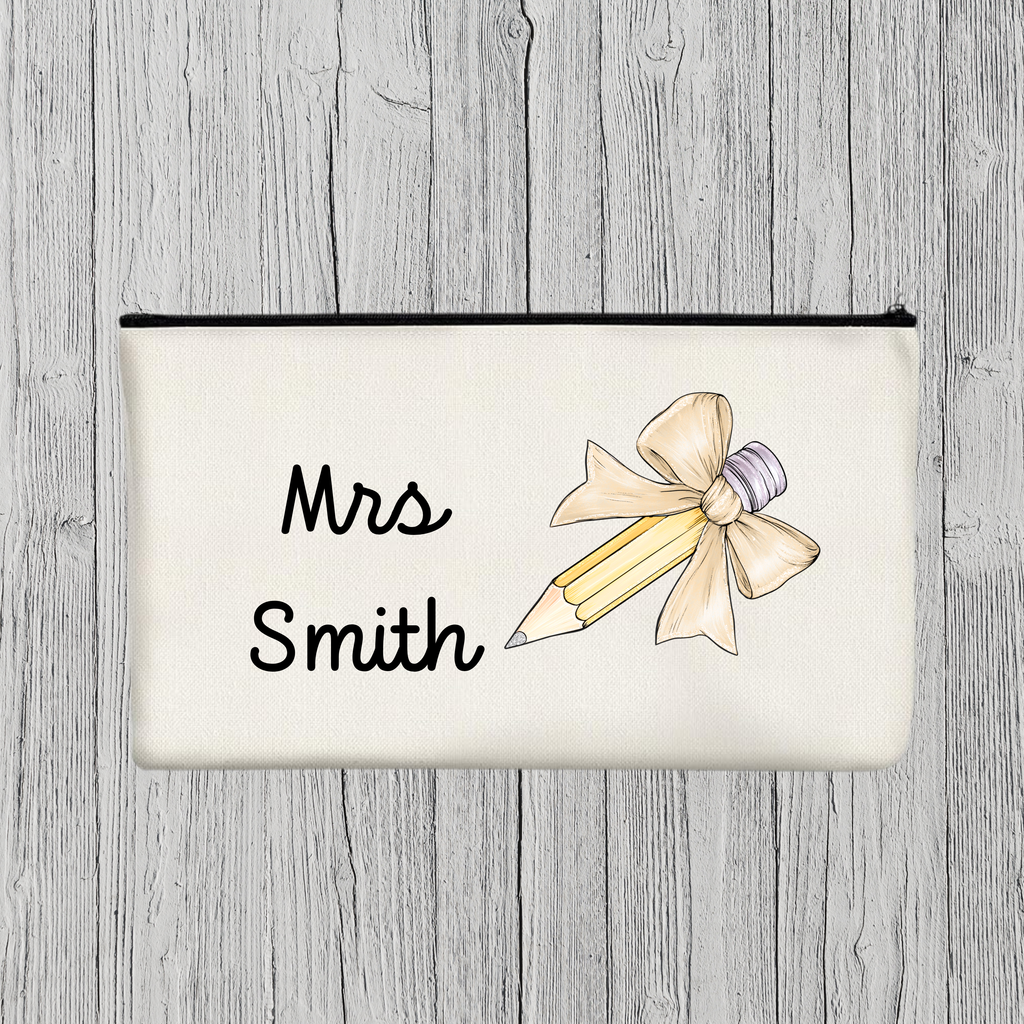 Personalised Teacher Pencil Case, Teacher Thank You Gift, Teacher Appreciation, Teaching Assistant Gift
